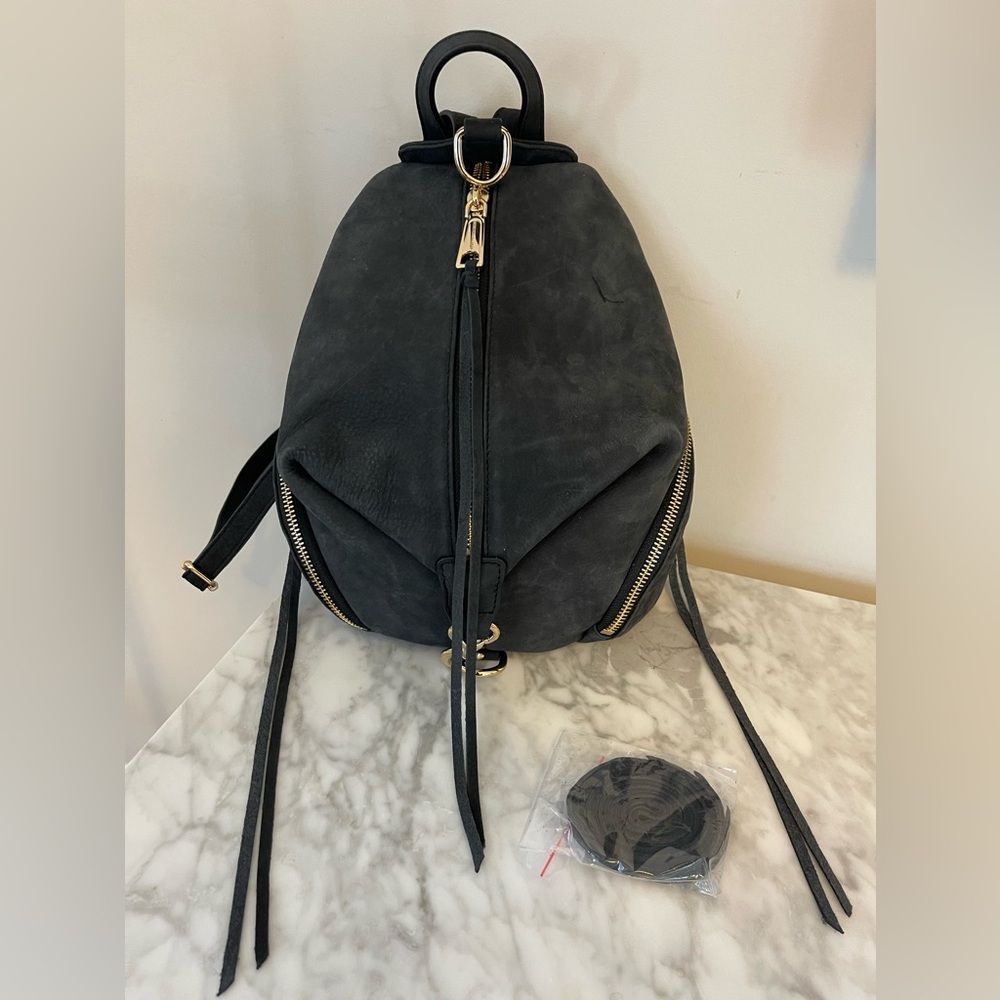 REBECCA MINKOFF MEDIUM JULIAN BACKPACK IN BLACK